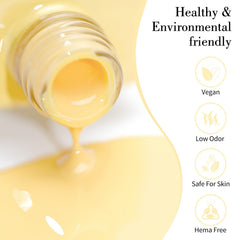 Esmalte gel CANNI amarillo pastel para uñas, aplicación suave y cobertura duradera