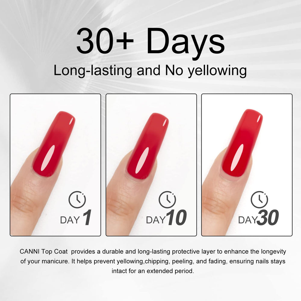 CANNI Glossy Finish Top Coat adds brilliant shine to manicure