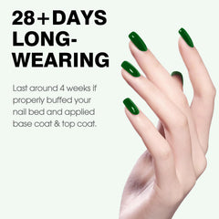 CANNI glossy gel finish on nails with salon-like shine.