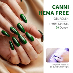 CANNI mint gel polish bottle swatch for vibrant spring nails.