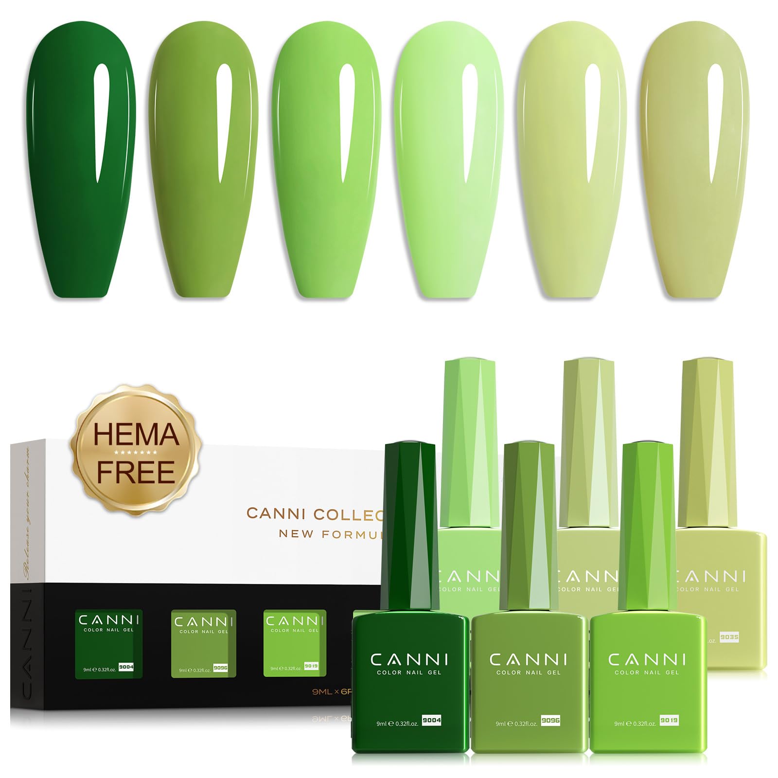 CANNI olive gel nail polish bottle swatch for a smooth, long-lasting manicure.