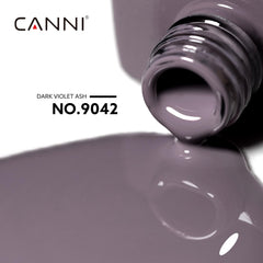 CANNI Grey Gel Nail Application Swatch demonstrates smooth coverage.