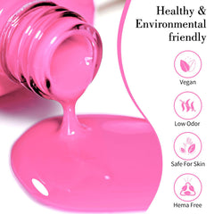 Close-up of CANNI gel nail polish brush applying smooth color