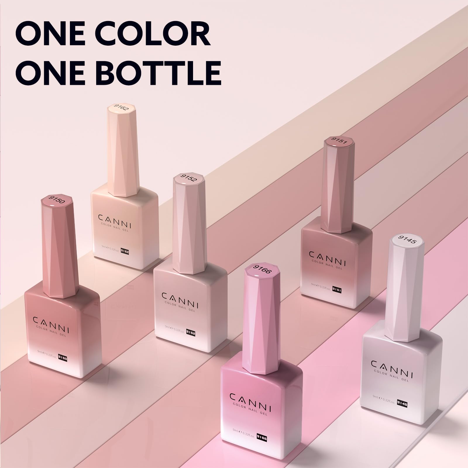 CANNI Jelly Nude Pink nail-ready shade for natural-looking mani