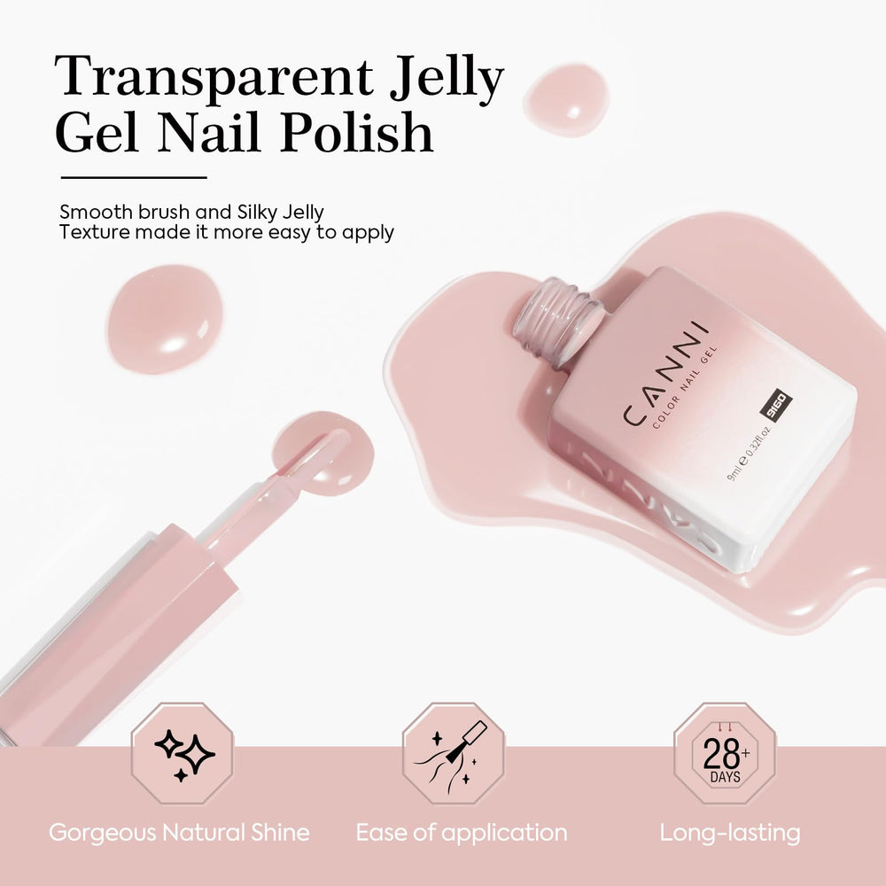 CANNI Jelly Nude Pink: pigmentos intensos para colores vibrantes