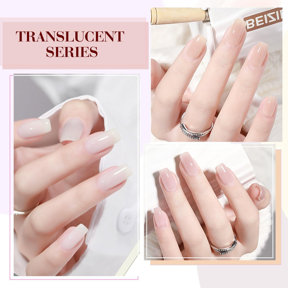 CANNI Jelly Nude Pink: resultado de tipo salon en casa