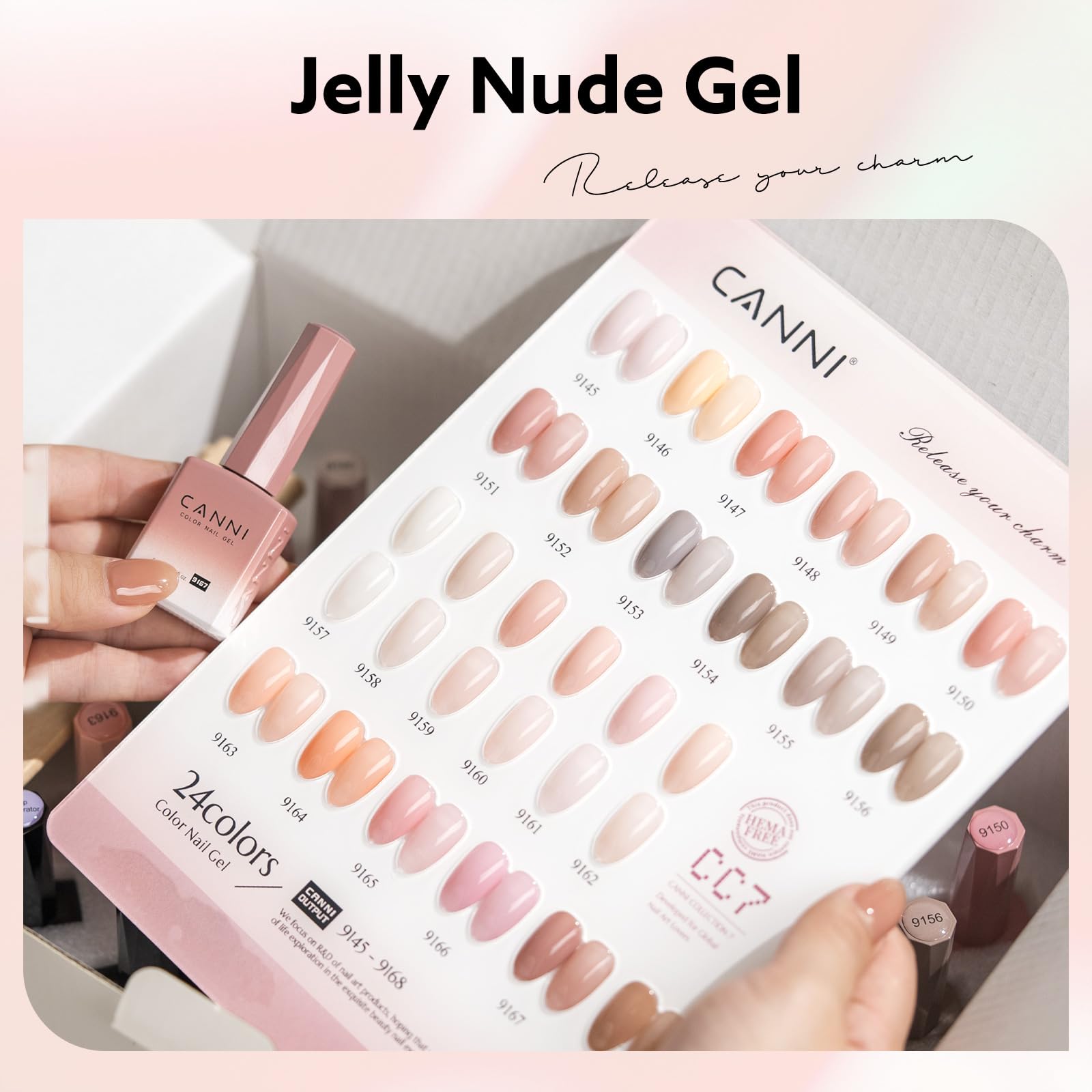 CANNI Jelly Nude Pink showcases semi-sheer texture suitable for layered design