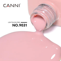 CANNI gel polish bottle-cap closeup highlights easy-grip cap for comfortable, steady application.