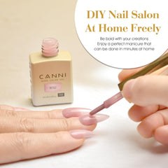 CANNI milky translucent gel color for soft, elegant nails at home