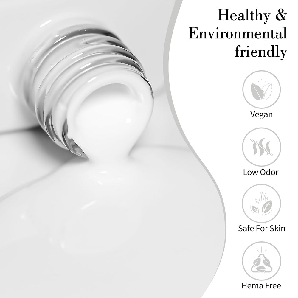 CANNI Milky White Jelly Gel Polish brush tip ready for application
