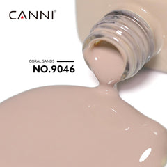 CANNI Nude Gel Polish brush applicator ready for smooth, even layers.