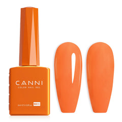 CANNI Orange Gel Nail Polish bottle showing a vibrant at-home manicure shade.