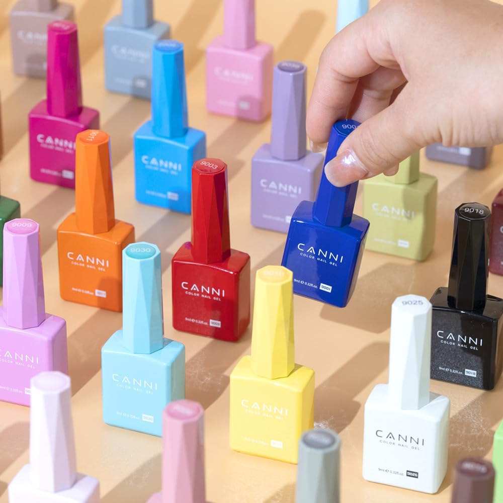 CANNI Packaging for hot pink gel polish enhances gifting options.