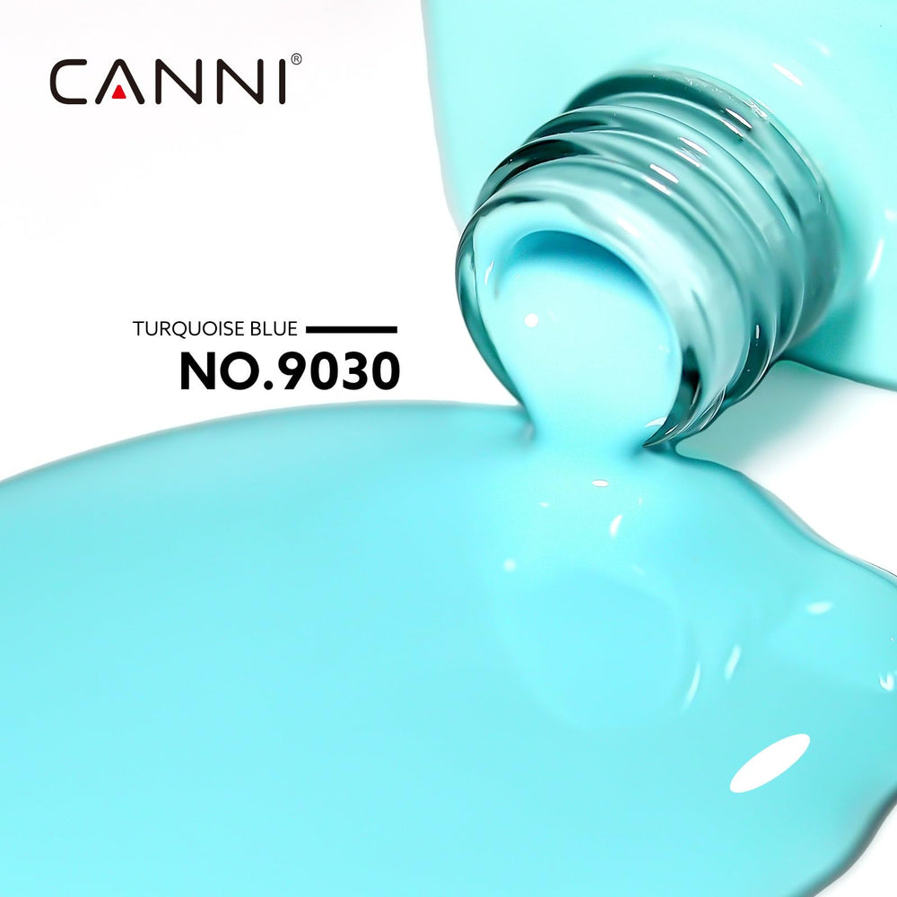 CANNI pastel blue gel color view highlights pigment depth for even coverage.
