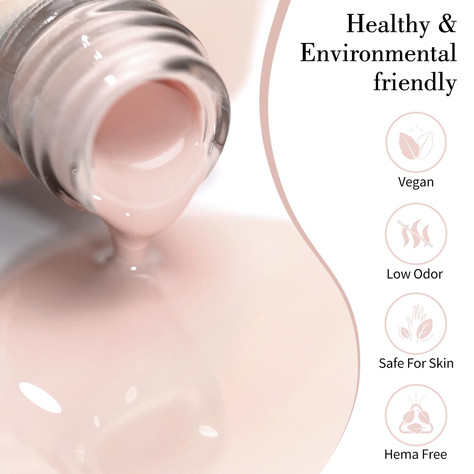 CANNI Pink Gel brush stroke demonstrates smooth, even coverage.