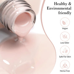 CANNI Pink Gel brush stroke demonstrates smooth, even coverage.