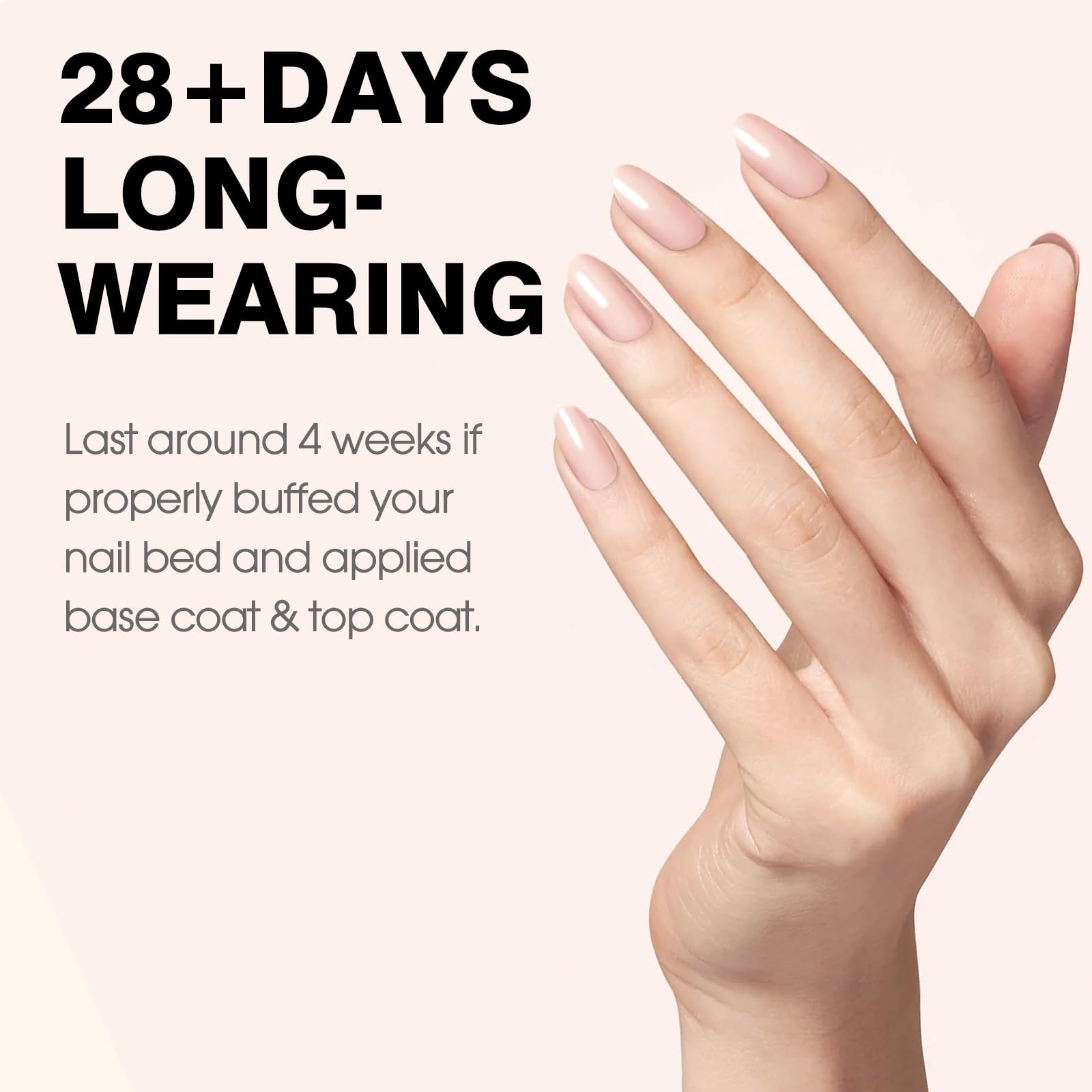 CANNI Pink Gel Polish glossy finish on nails.