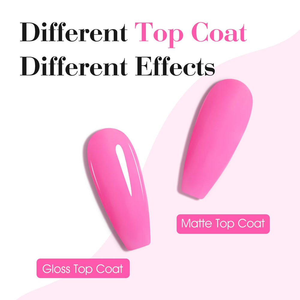 CANNI Pink Gel Nail Polish swatches on nail show smooth, even coverage.