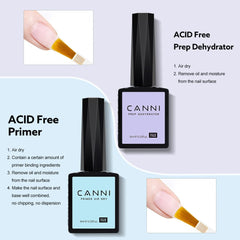 CANNI primer para uñas crea base firme para manicura.