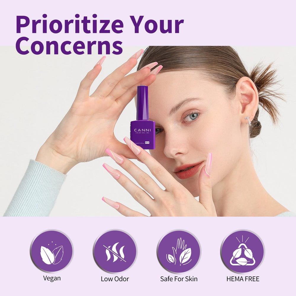 CANNI glossy finish close-up highlighting high-shine results.