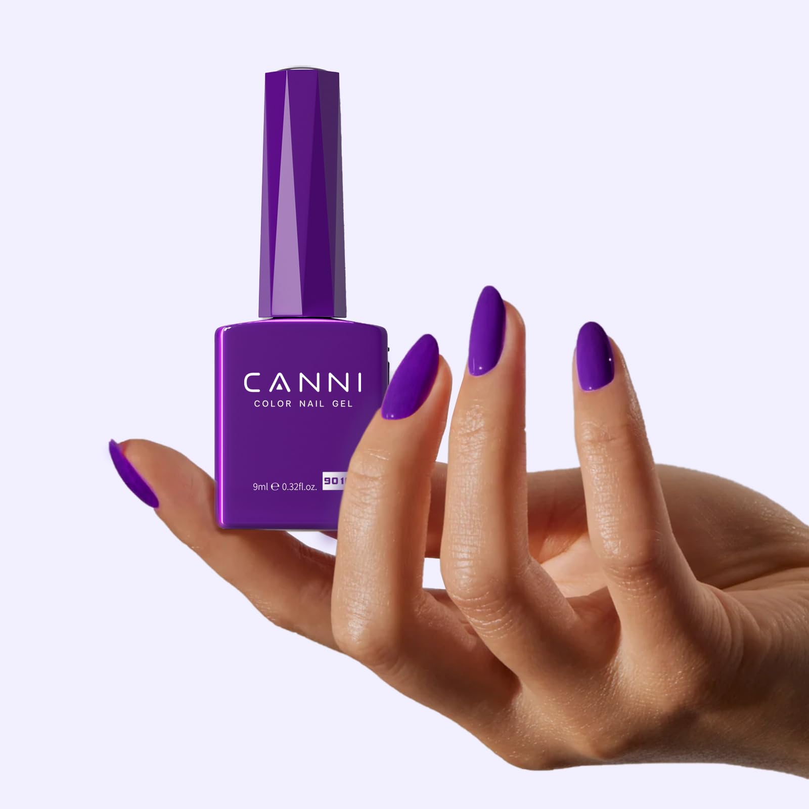 CANNI curing under UV/LED lamp for quick 90-120 second sessions.