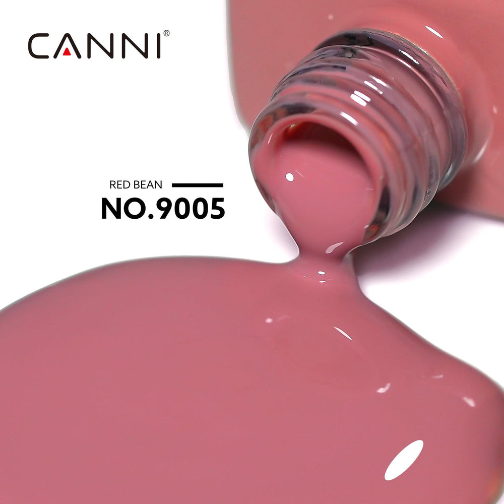 CANNI Red gel polish bottle close-up showing glossy finish