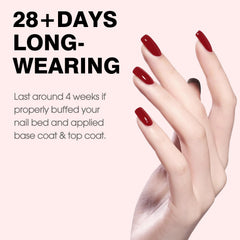 CANNI Red Gel Polish cap and bottle with sleek packaging for easy storage