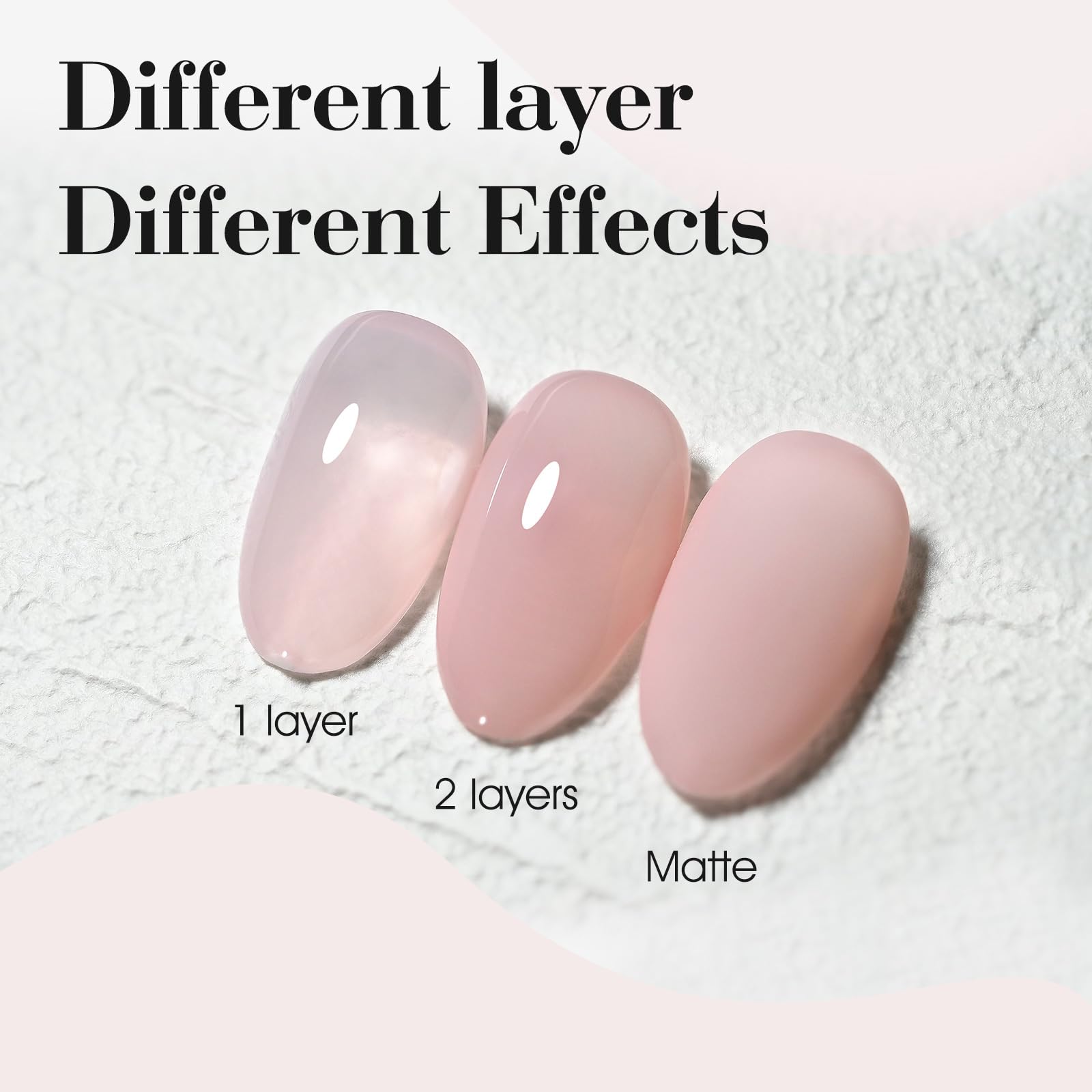 CANNI sheer clear pink gel polish ideal for subtle everyday color