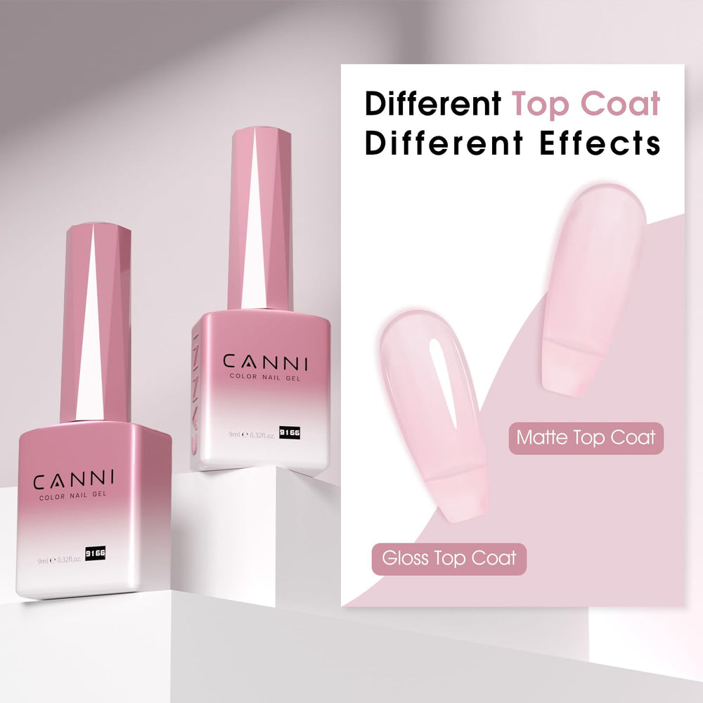 CANNI Soft Pink Jelly, perfect for at-home manicure.
