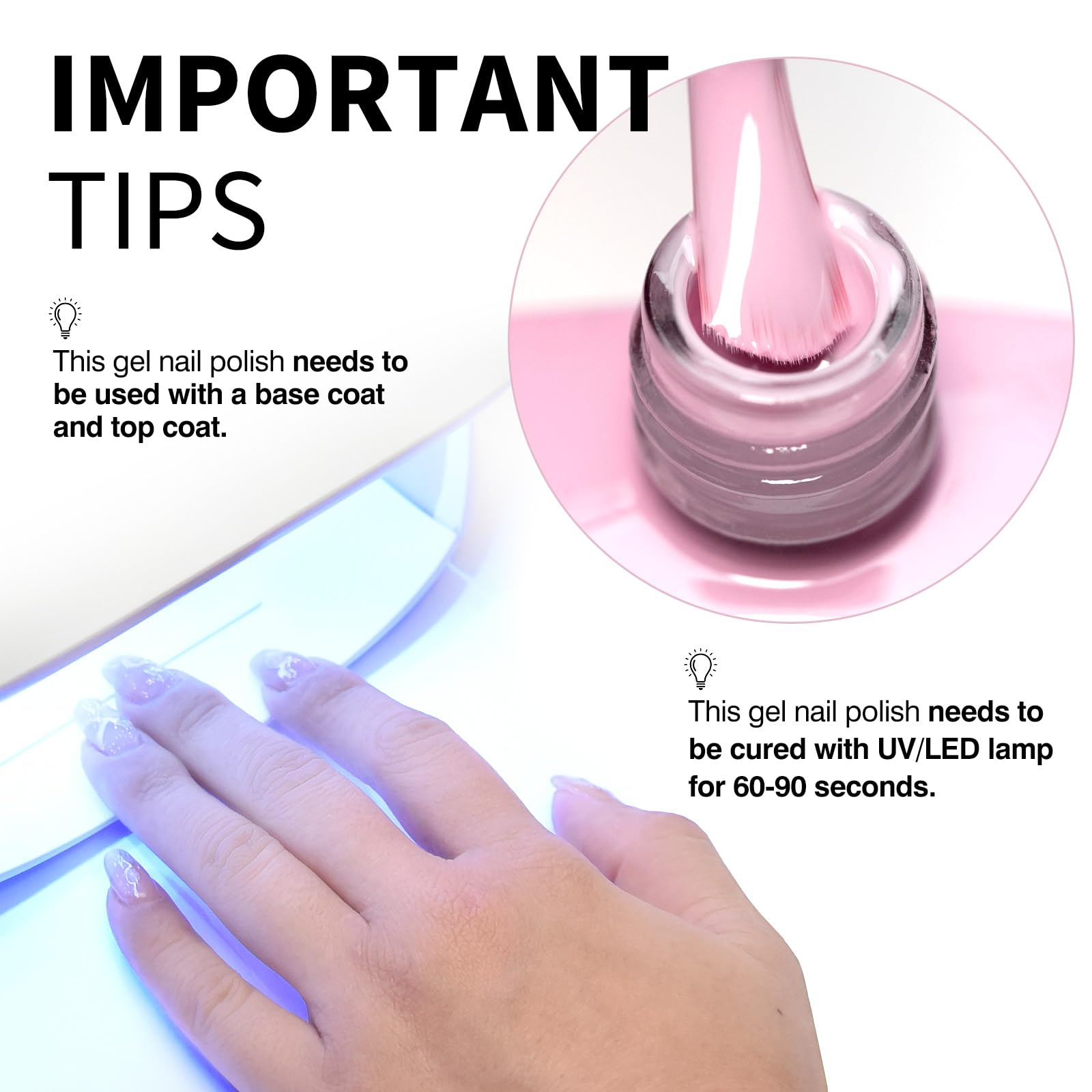 CANNI Soft Pink Jelly manicure with long-lasting shine.