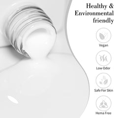 CANNI White Gel Polish brush application demonstrates easy, beginner-friendly manicure results.
