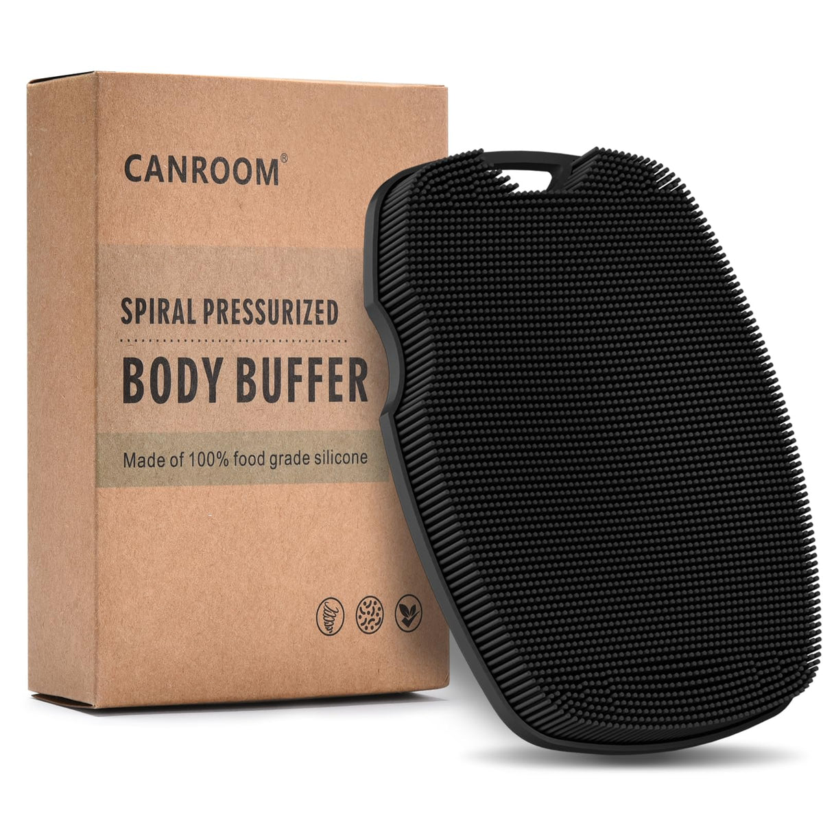 Canroom exfoliante corporal de silicona con zinc para exfoliación suave diaria