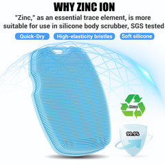 Canroom tecnología zinc infundido en silicona, fomenta higiene en la ducha.