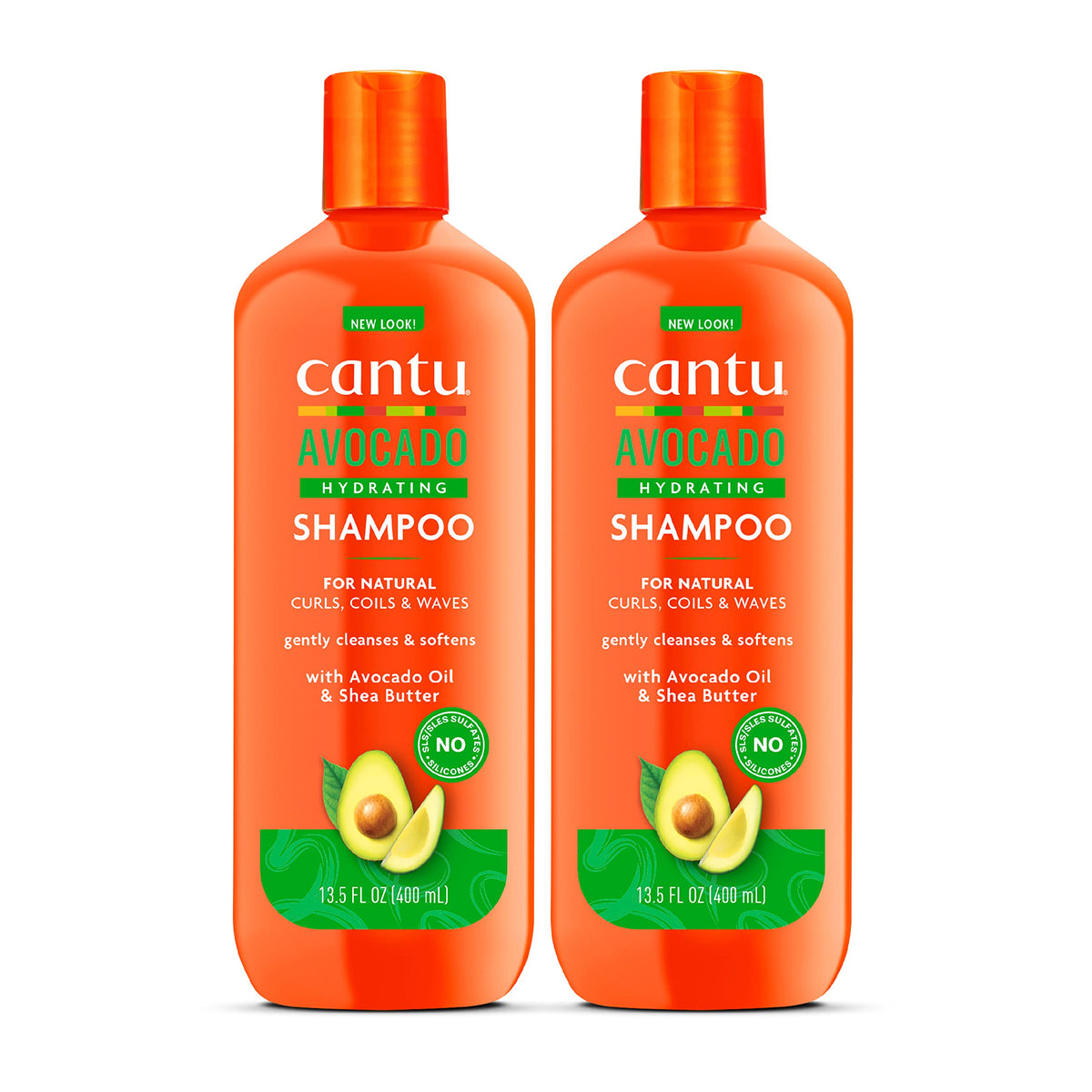 Cantu Avocado Hydrating Shampoo: botella para hidratación de rizos
