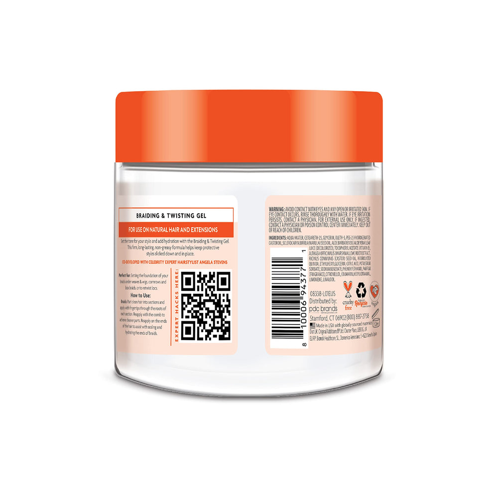 Cantu gel tube half-open for easy application.