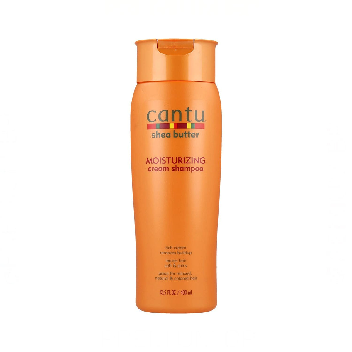 Cantu champú crema manteca de karité en frasco para hidratación suave y brillo.