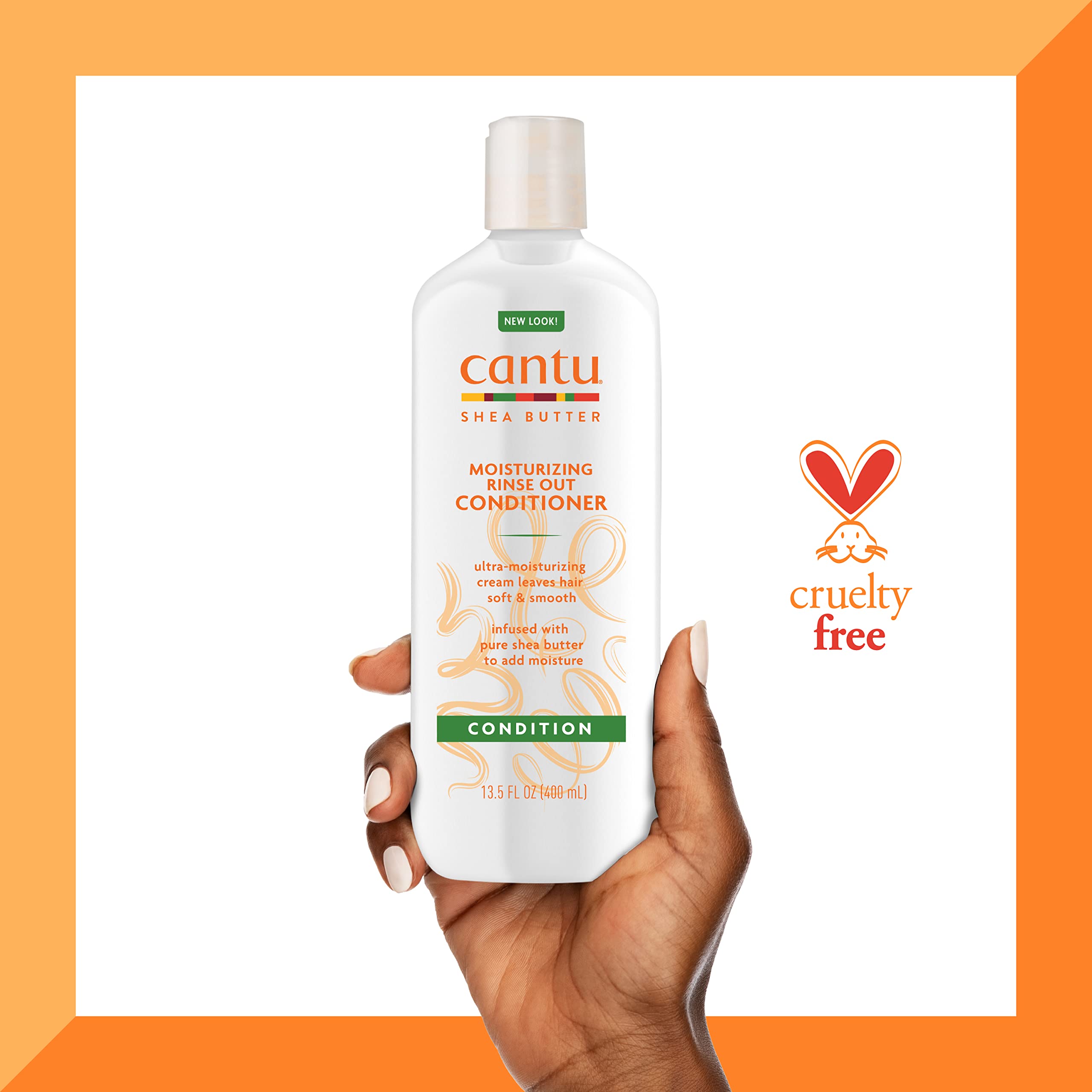 Cantu cruelty-free label on packaging.