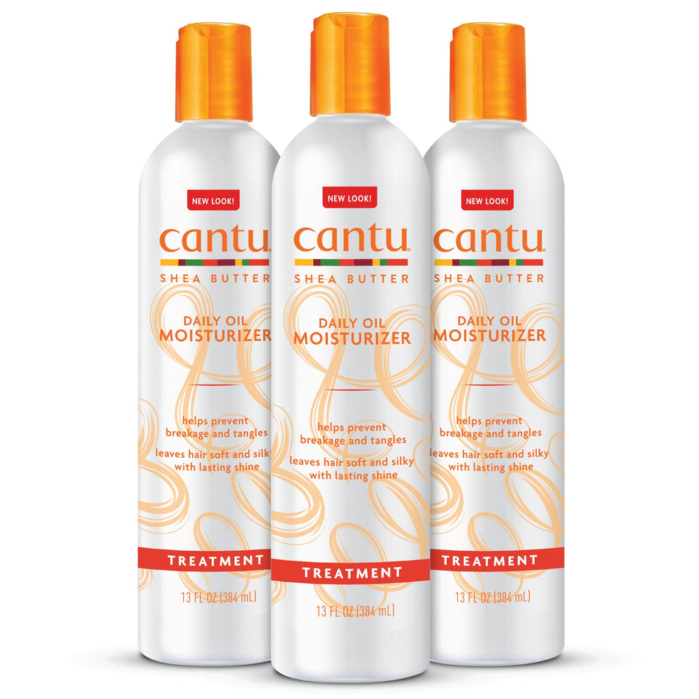 Cantu Aceite Diario con Manteca de Shea en botella nutre y suaviza el cabello.