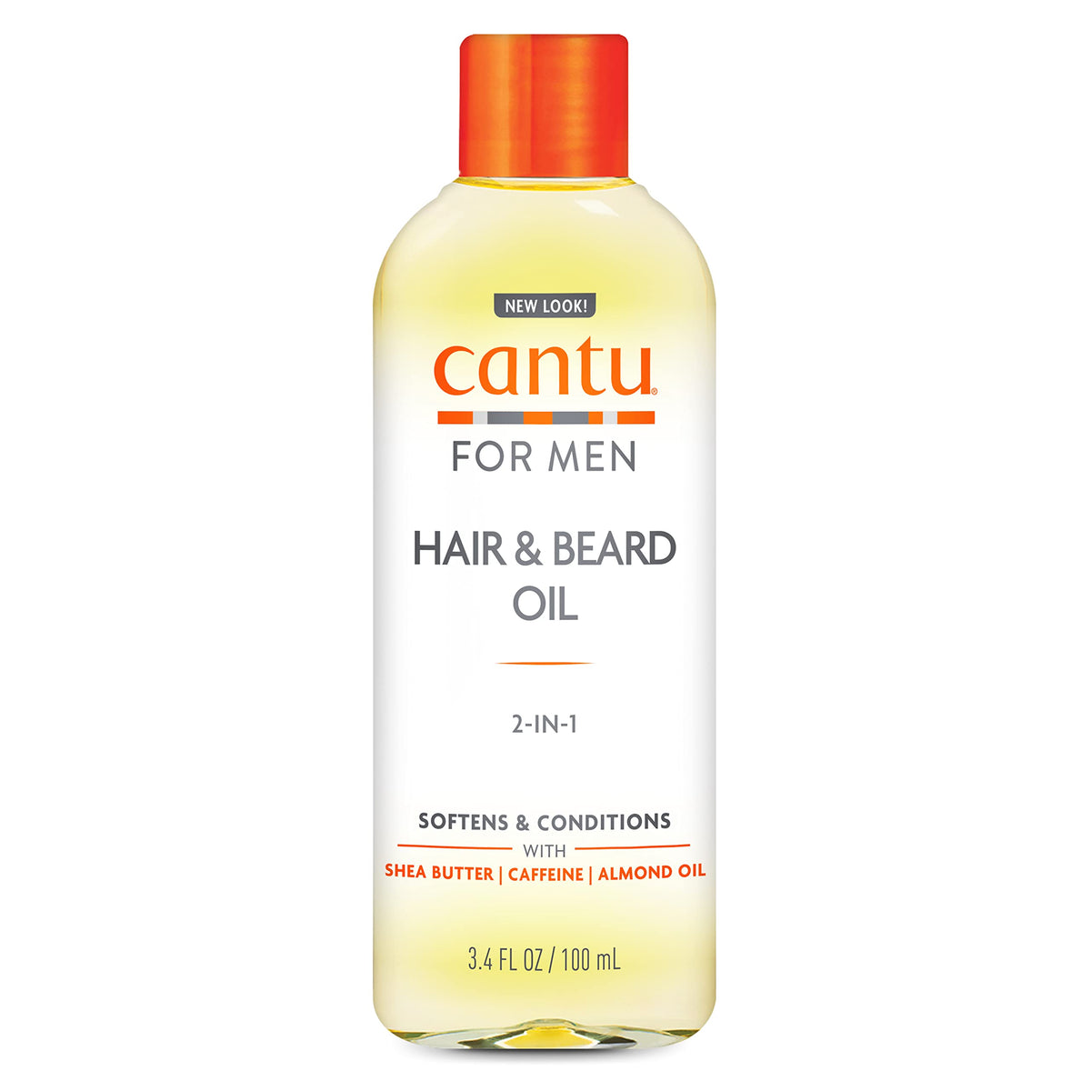 Cantu for Men Hair and Beard Oil bottle ready for daily nourishing grooming.