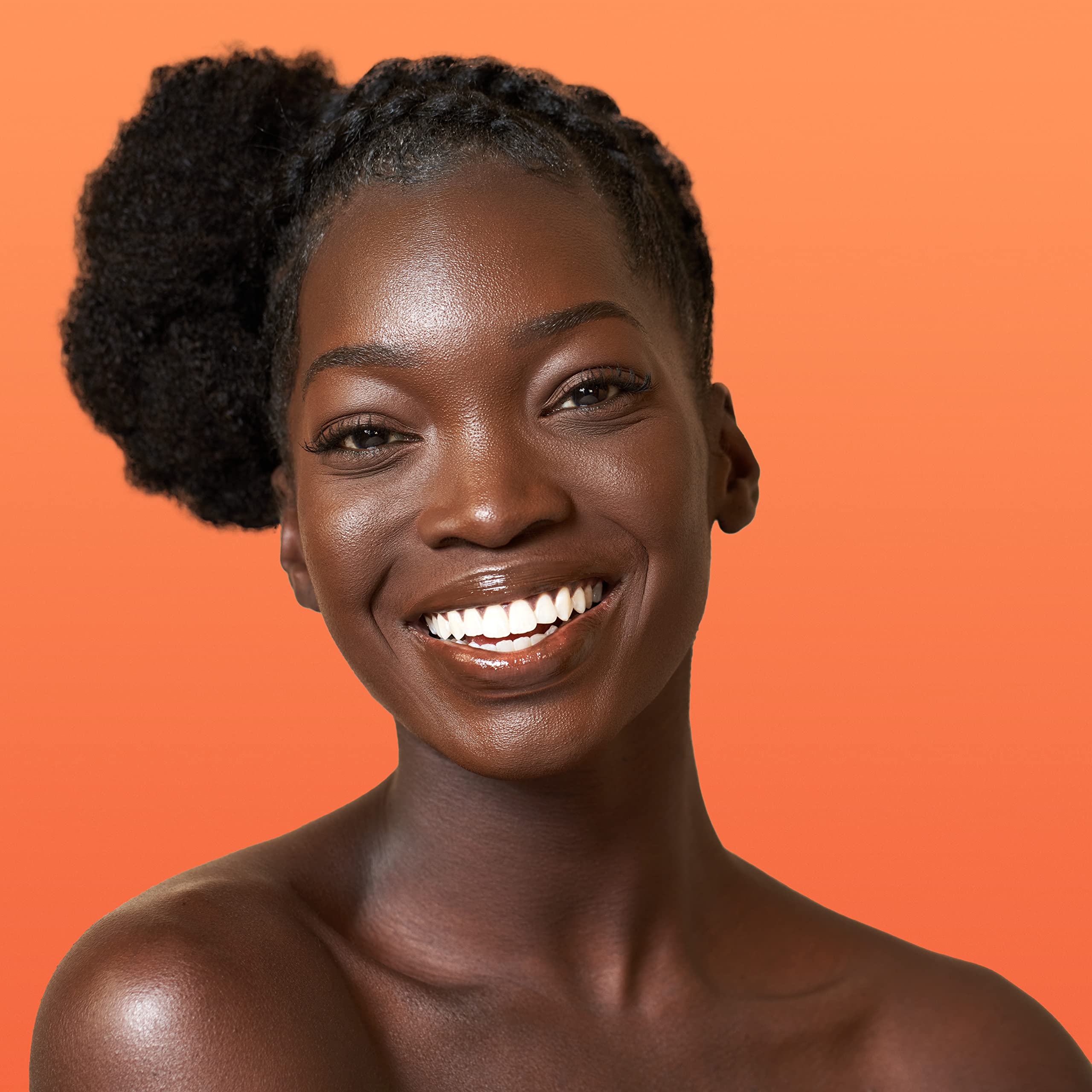 Cantu Grow Strong highlights shea butter ingredient for deep moisture.