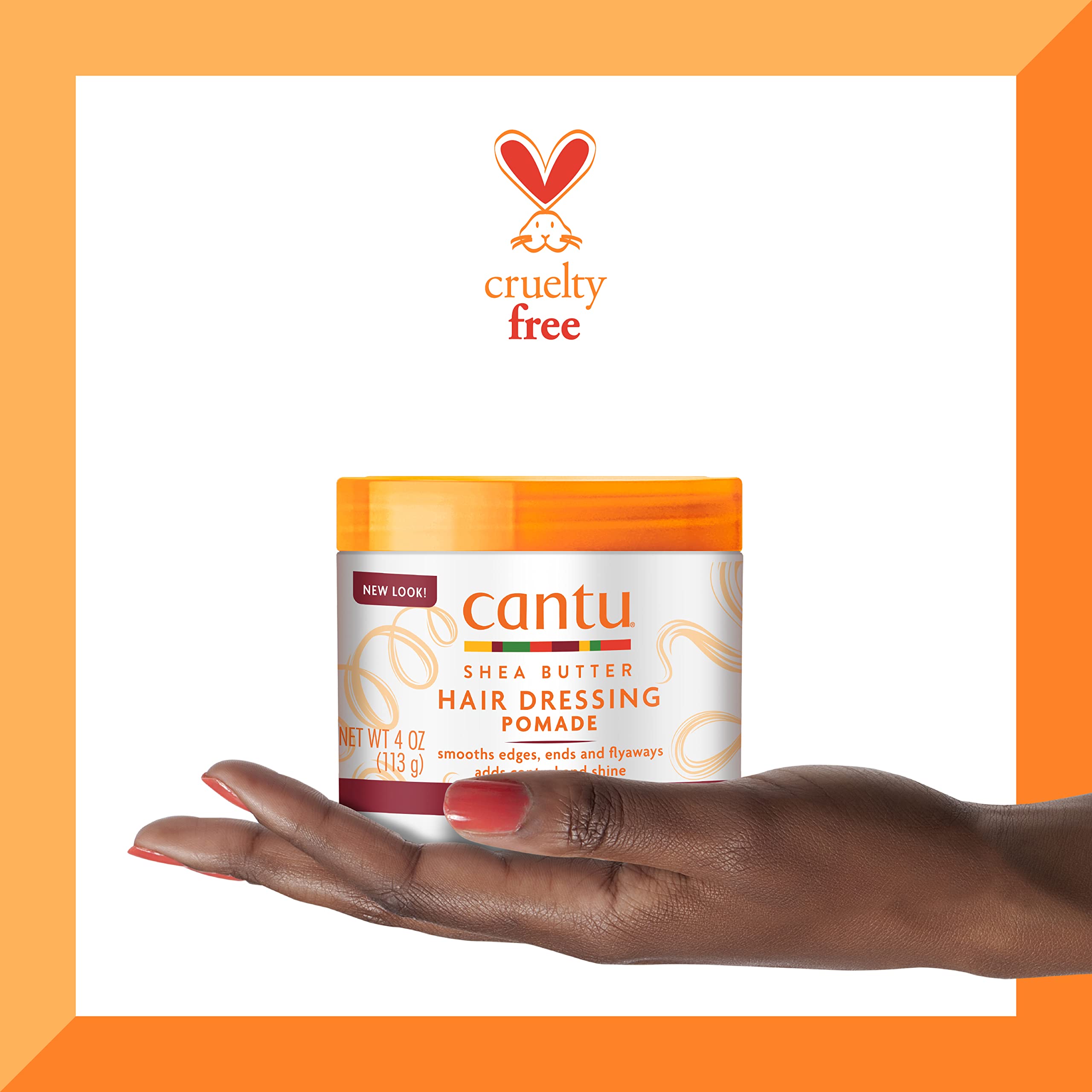 Cantu Hair Dressing Pomade with Shea Butter twists-definition shot presents defined twists with hydrated shine.