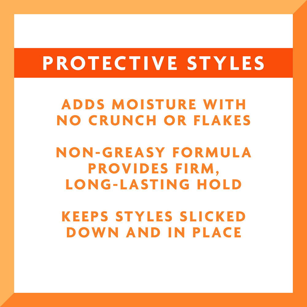 Cantu hands applying braiding gel for a smooth, secure look.