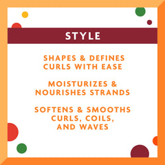 Cantu crema para rizos niños: textura cremosa que suaviza el cabello.