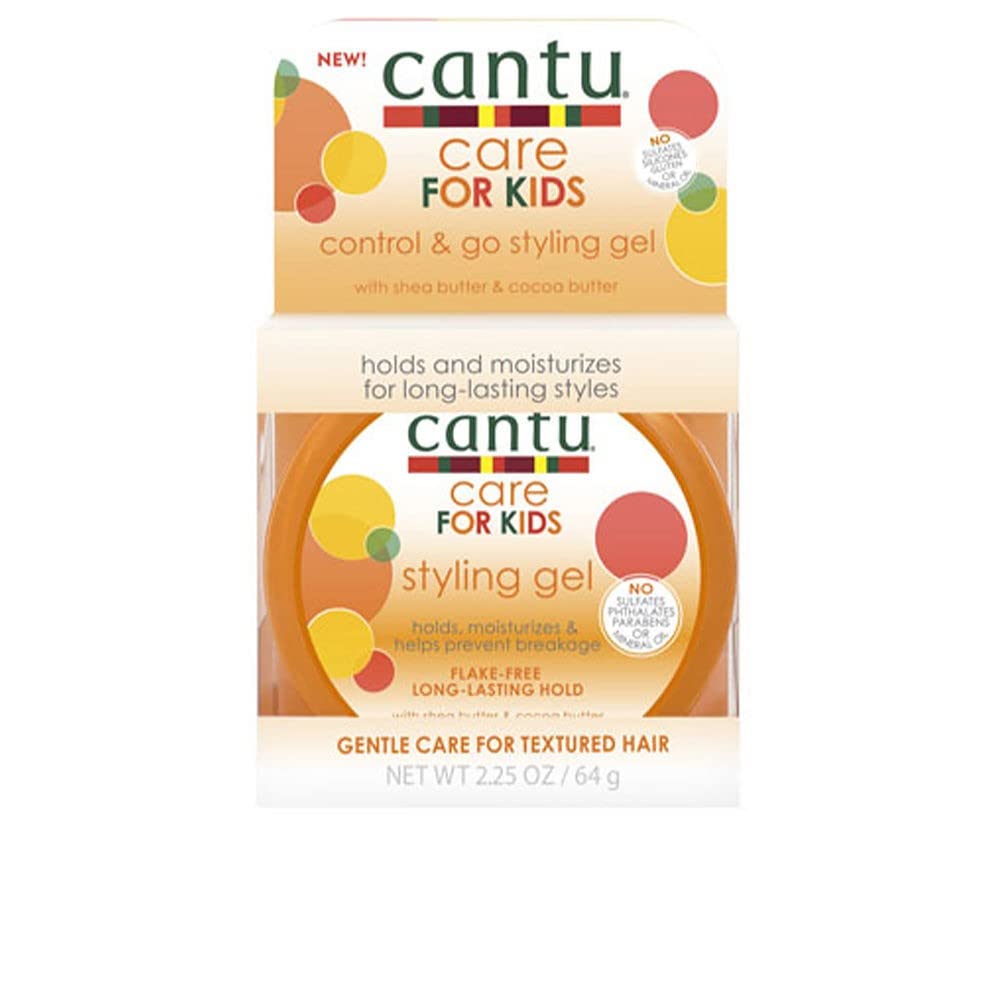 Cantu Kids Styling Gel muestra textura suave para rizos infantiles y estilo sin crujido
