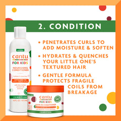Cantu Kids Leave-In Conditioner large bottle helps define curls and reduce frizz