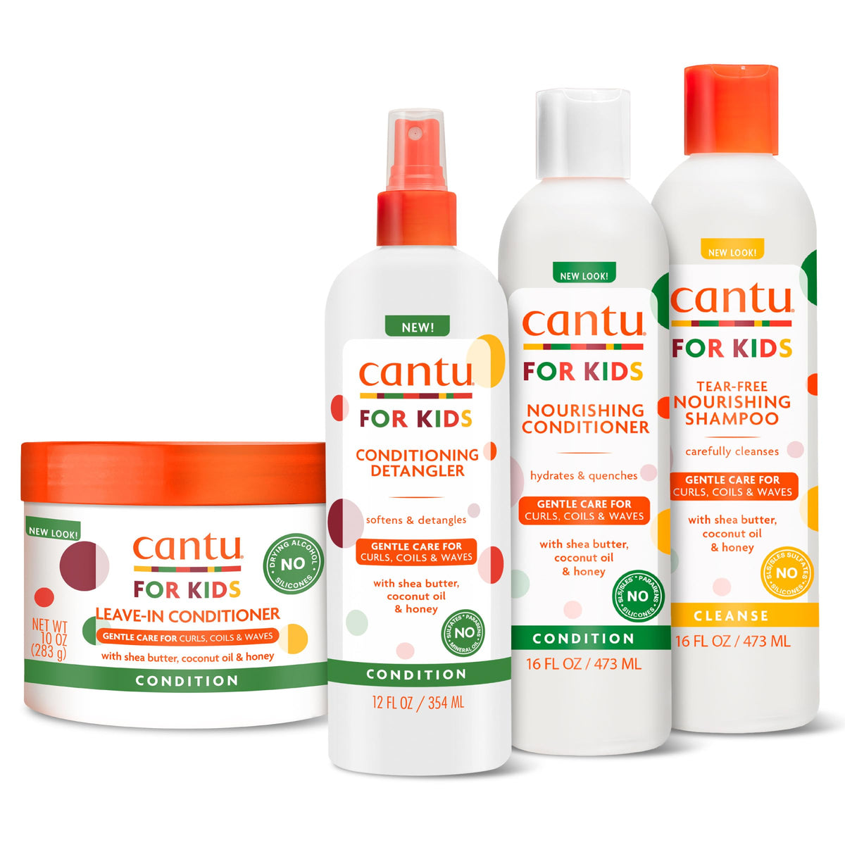 Cantu Kids Tear-Free Shampoo large bottle cleanses gently for textured hair