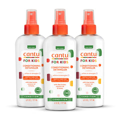 Desenredante de Cantu para Niños con rociador facilita peinar el cabello.