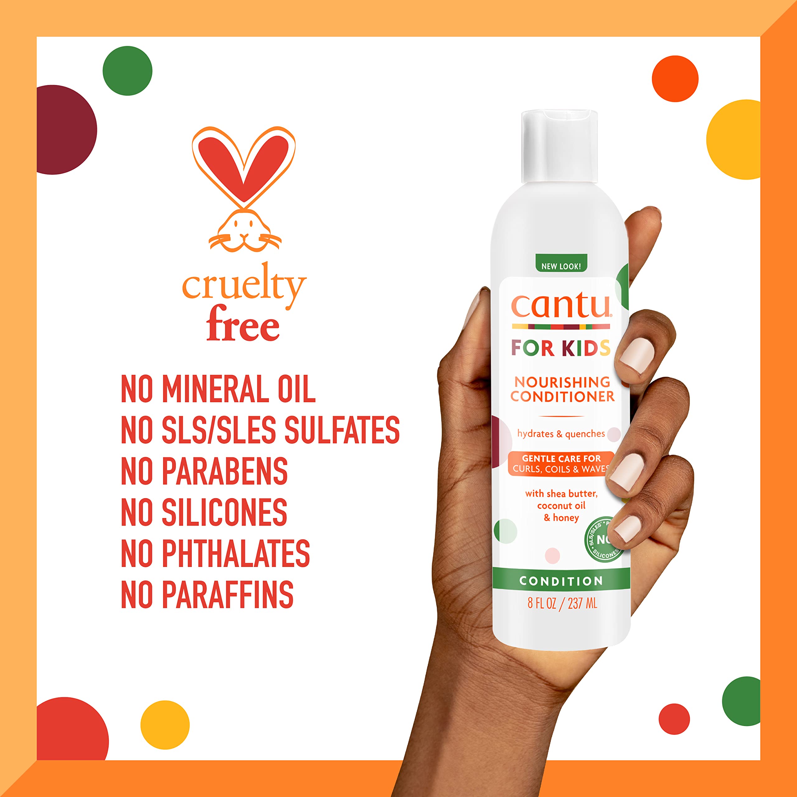 Cantu para niños: fórmula libre de sulfatos y parabenos para cuidado suave