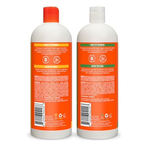 Label highlights no harsh ingredients on Cantu formula