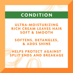 Cantu Shea Butter conditioner being poured for deep moisture.